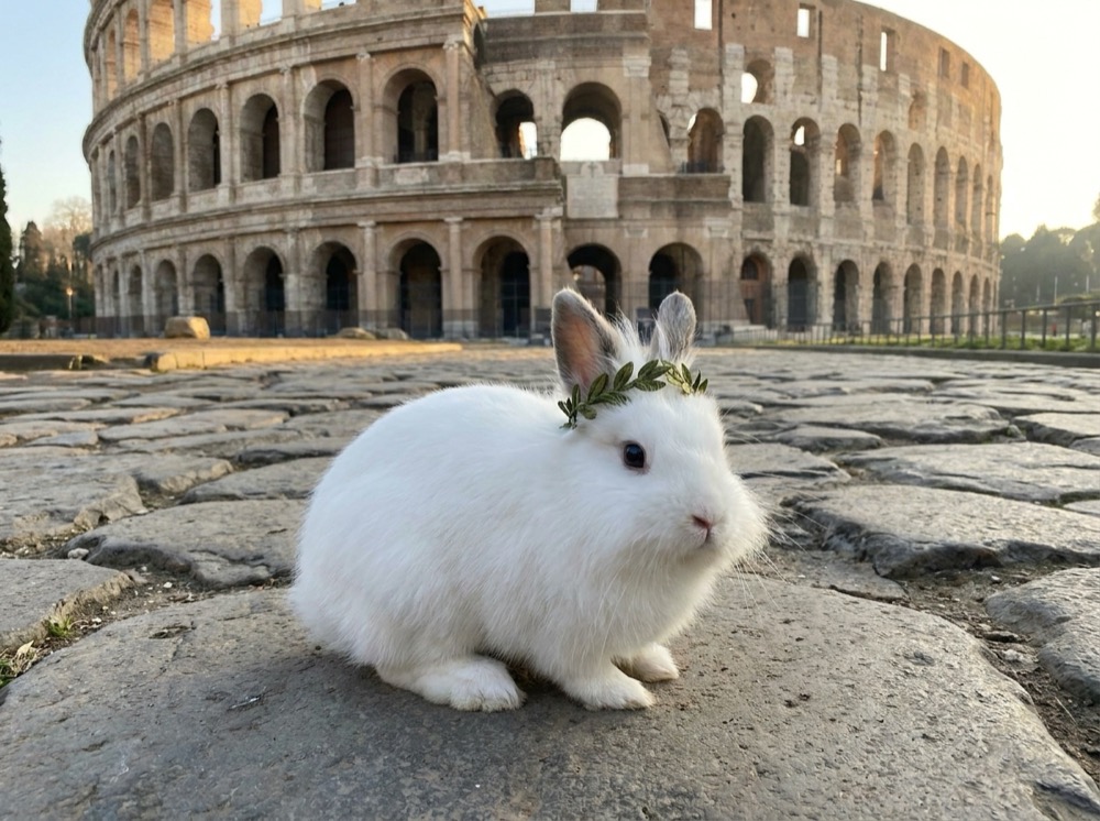 Morty at The Colosseum, Rome