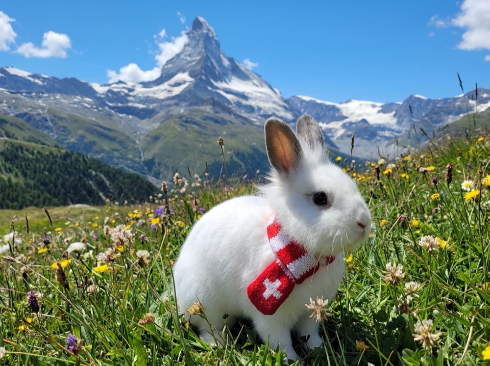 Morty at The Matterhorn, Zermatt