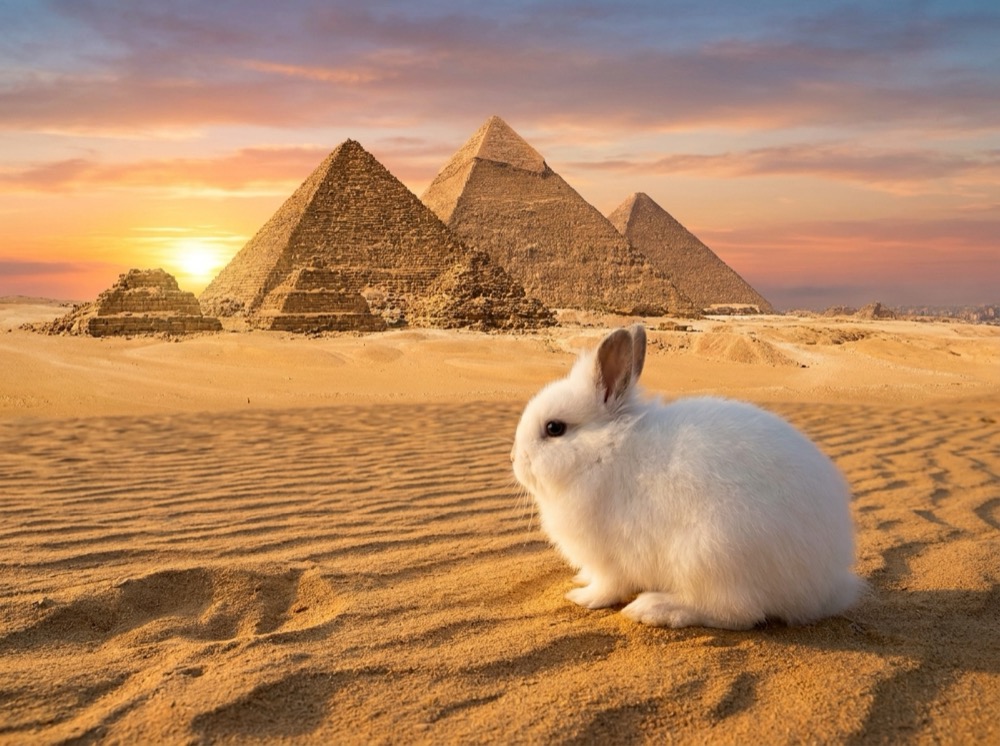 Morty at Pyramids of Giza