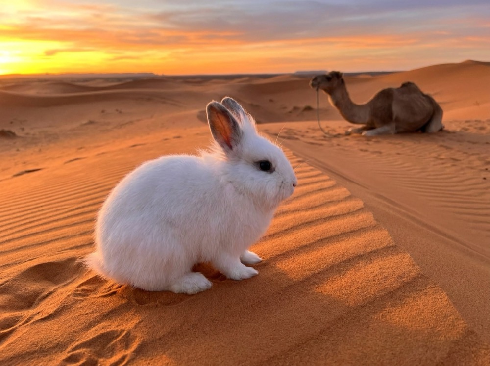 Morty at Sahara Desert