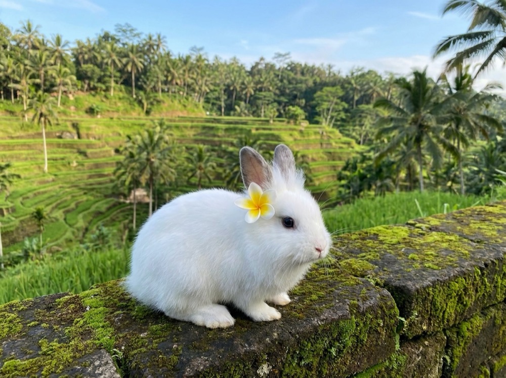 Morty at Tegallalang, Bali