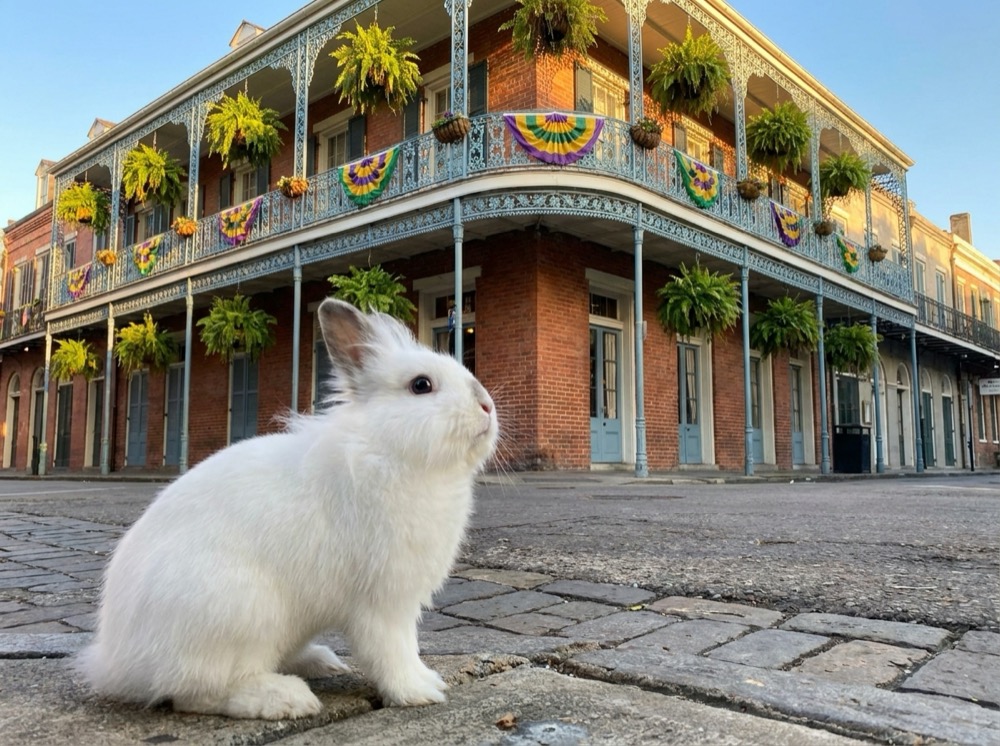 Morty at French Quarter, New Orleans