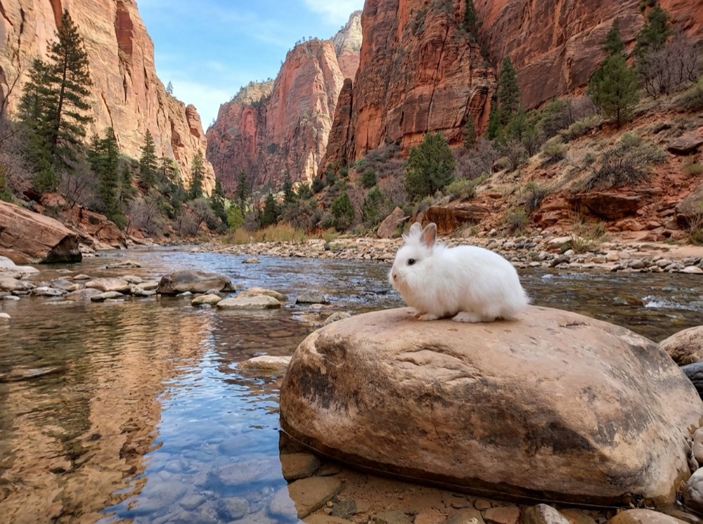 Morty at Zion Canyon