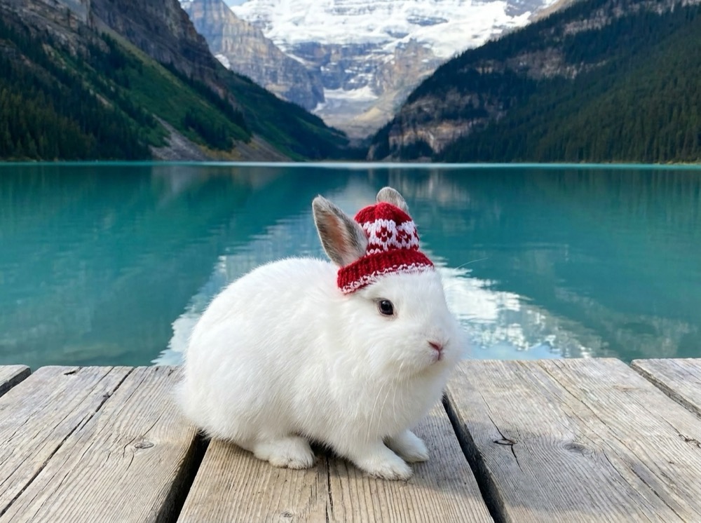 Morty at Lake Louise, Banff