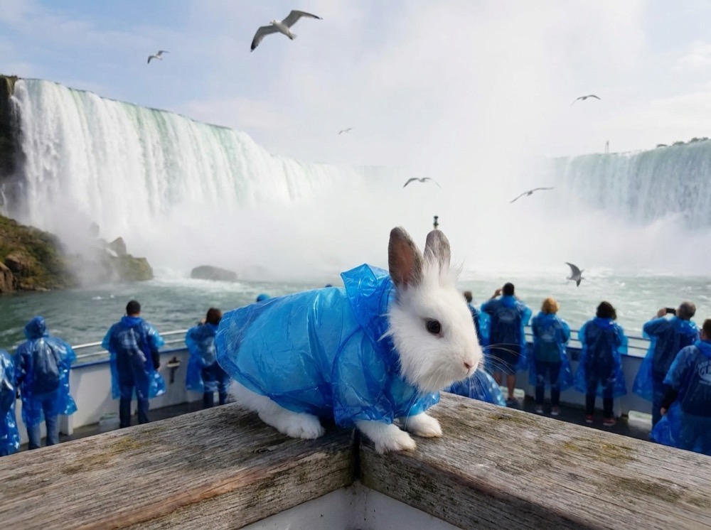 Morty at Niagara Falls