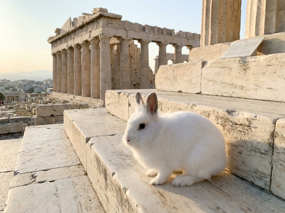 Morty at Acropolis of Athens