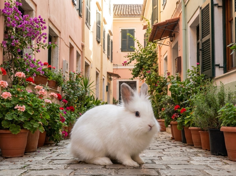Morty at Corfu Old Town