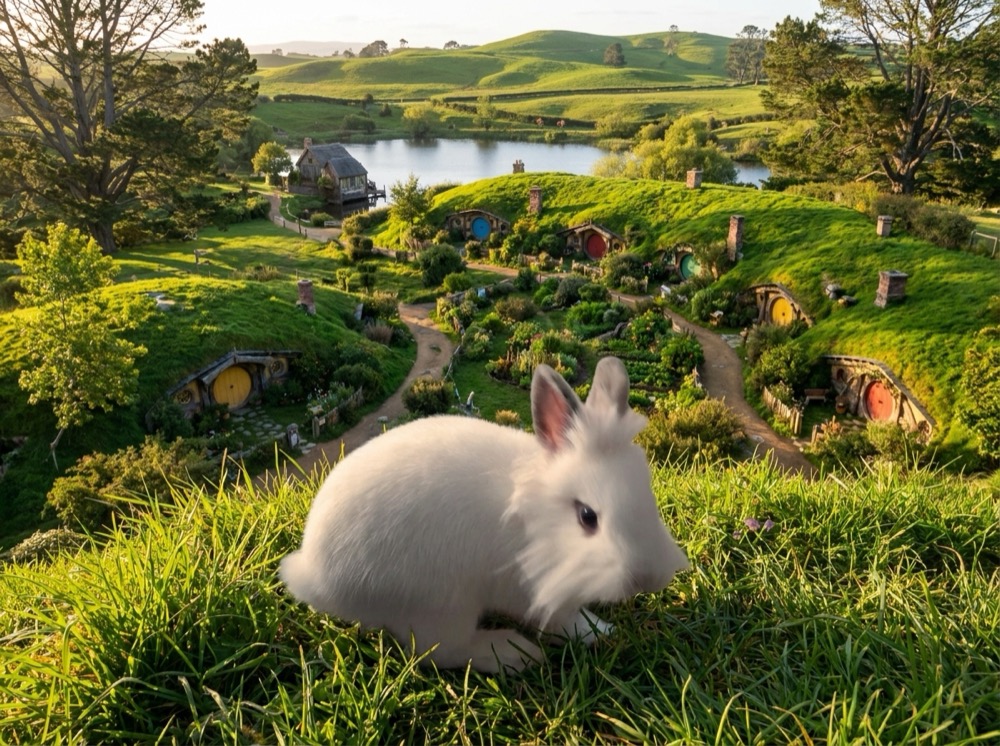 Morty at Hobbiton