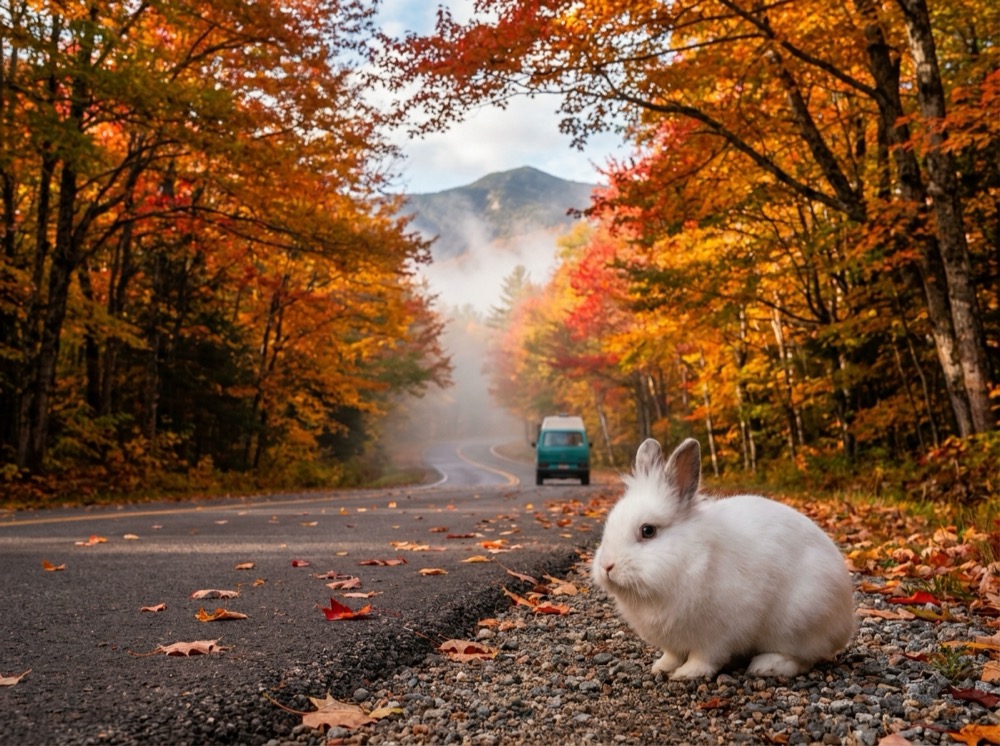 Morty at Kancamagus Highway